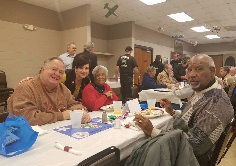 Manley Visits with Veterans at Honorary Breakfast