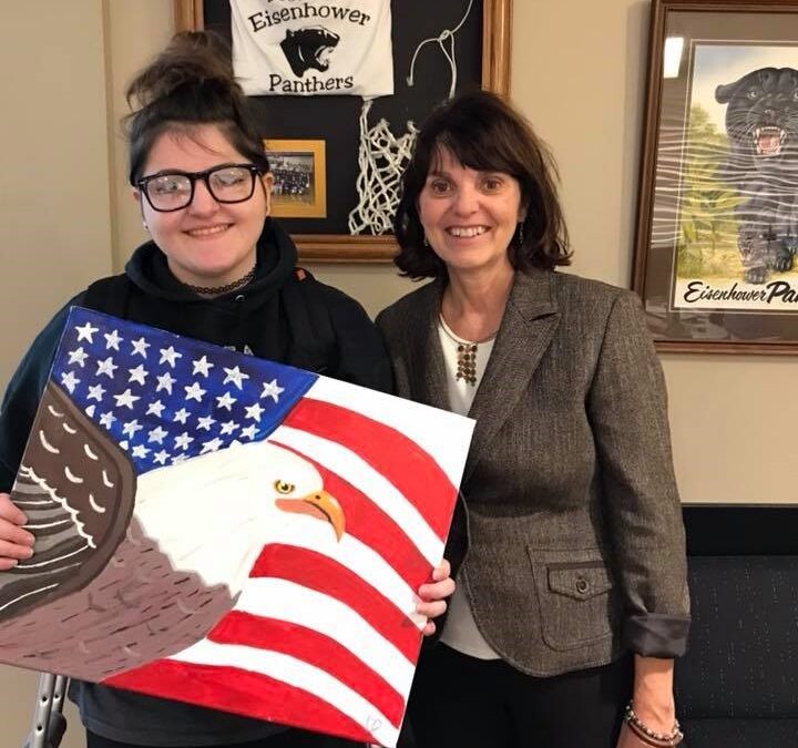 Scherer Recognizes Local Students for Art Work Displayed at Capitol