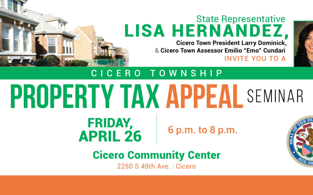 Hernandez to Host Property Tax Appeal Seminar in Cicero