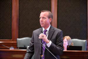 State Rep. Nathan Reitz advocates for Southern Illinois on the House floor.