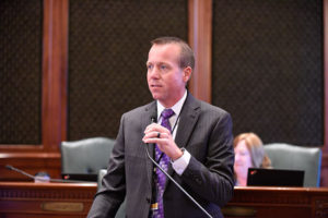 State Rep. Nathan Reitz advocates for Southern Illinois on the House floor.