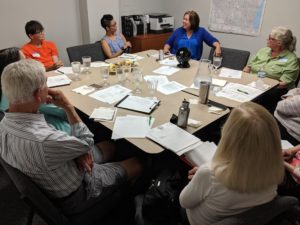 PICTURED: State Rep. Joyce Mason meets with her Environmental Advisory Council at her district office in Gurnee on Monday.