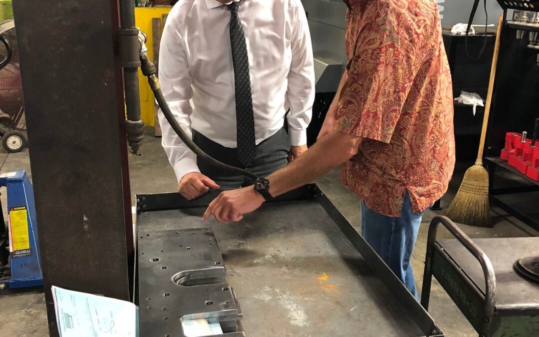 Yednock Visits Black Bros. Laminating and Coating Company