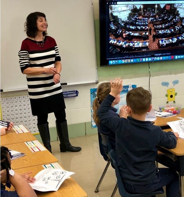 Scherer Explains Job as Legislator to Our Lady of Lourdes Students