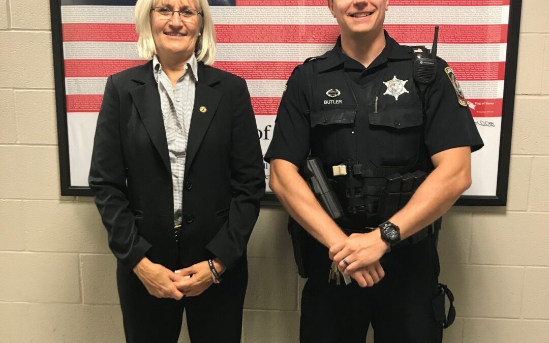 Edly-Allen Visits with Lake Zurich Police Department