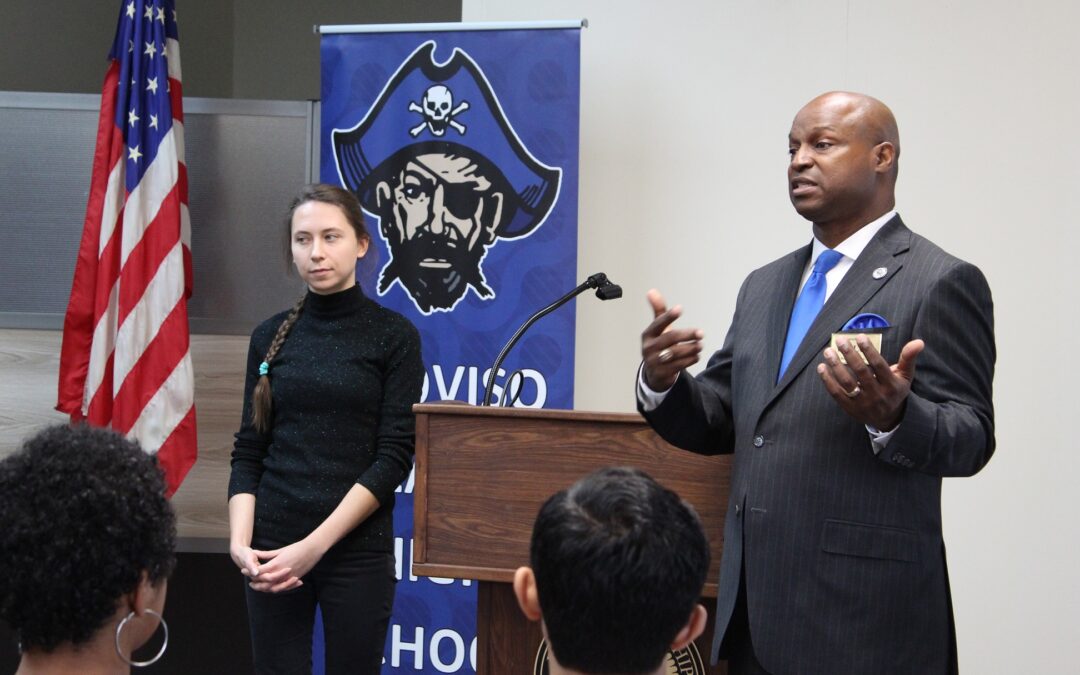 Rep. Welch Encourages Proviso East Students to Get Involved in their Community