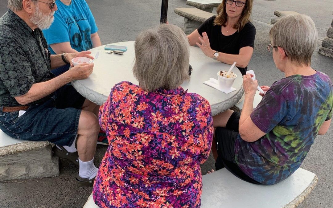 Stuart Holds ‘Cones with Katie’ at Annie’s in Edwardsville