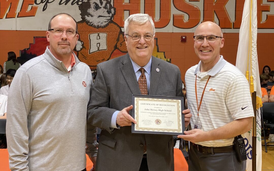 Rep. Walker Congratulates Hersey High School for Recognition as Top STEM School
