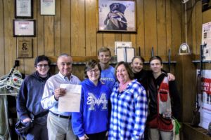 PHOTO: State Rep. Monica Bristow, D-Alton, presented a grant from the Illinois Sportsman’s Caucus to the Marquette High School Trap Team on Oct. 17.