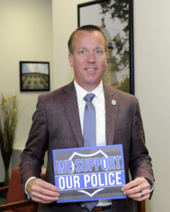 State Rep. Nathan Reitz of Southern Illinois supports our police officers, law enforcement and first responders.