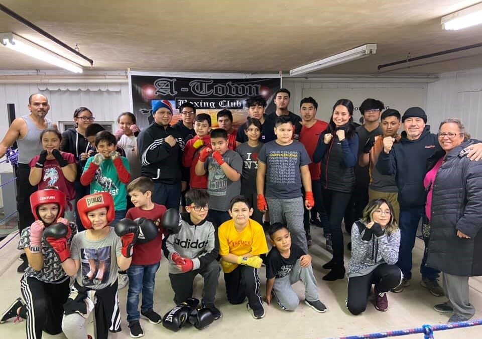 Rep. Hernandez Visits with Local After-School Boxing Club