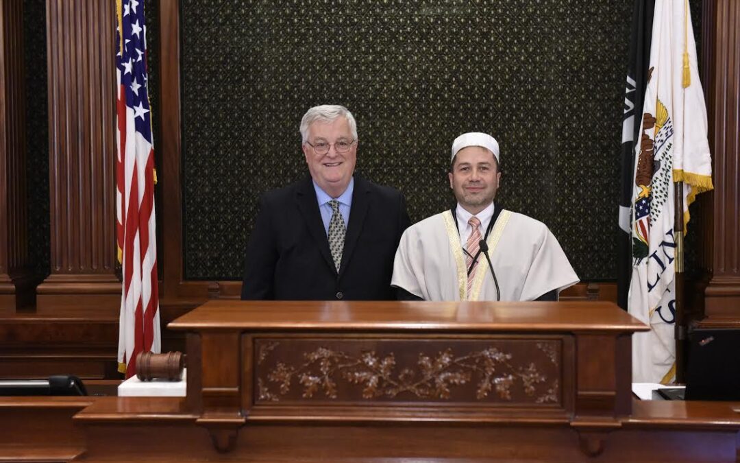 Rep. Walker Hosts Local Imam in Springfield for House Invocation
